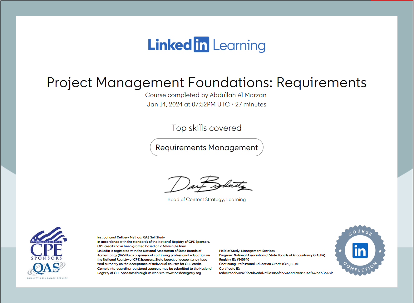 Certificate Thumbnail